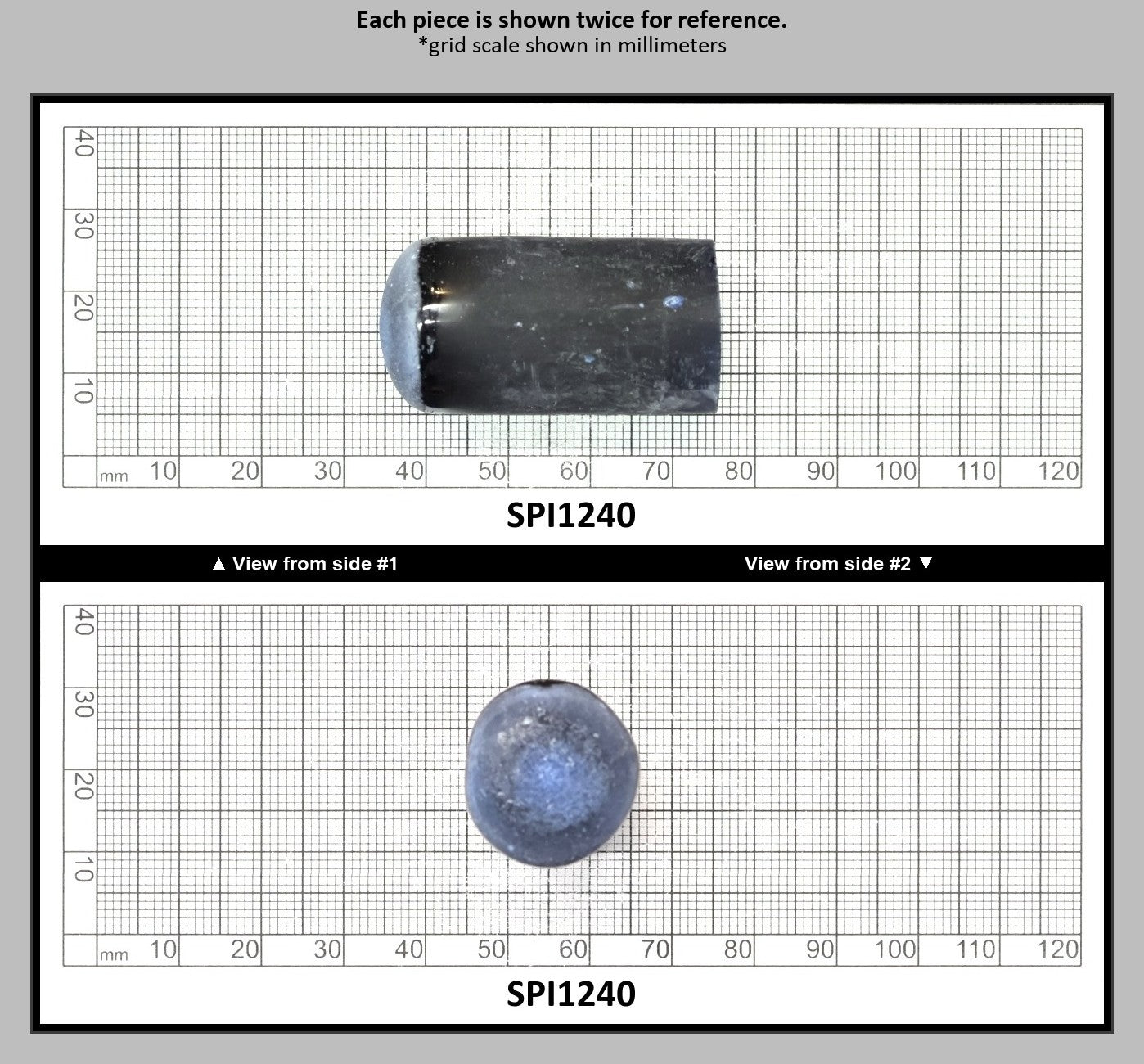 Burma Dark Blue #113-Djeva Lab Created Spinel Faceting Rough for Gem Cutting - Various Sizes : SPI1240