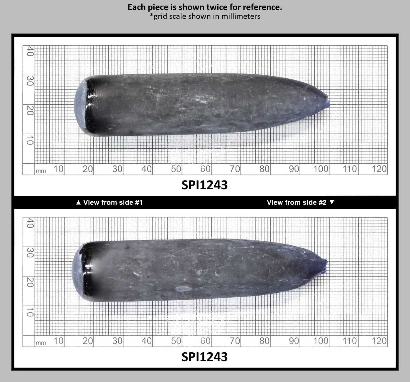Burma Dark Blue #113-Djeva Lab Created Spinel Faceting Rough for Gem Cutting - Various Sizes : SPI1243