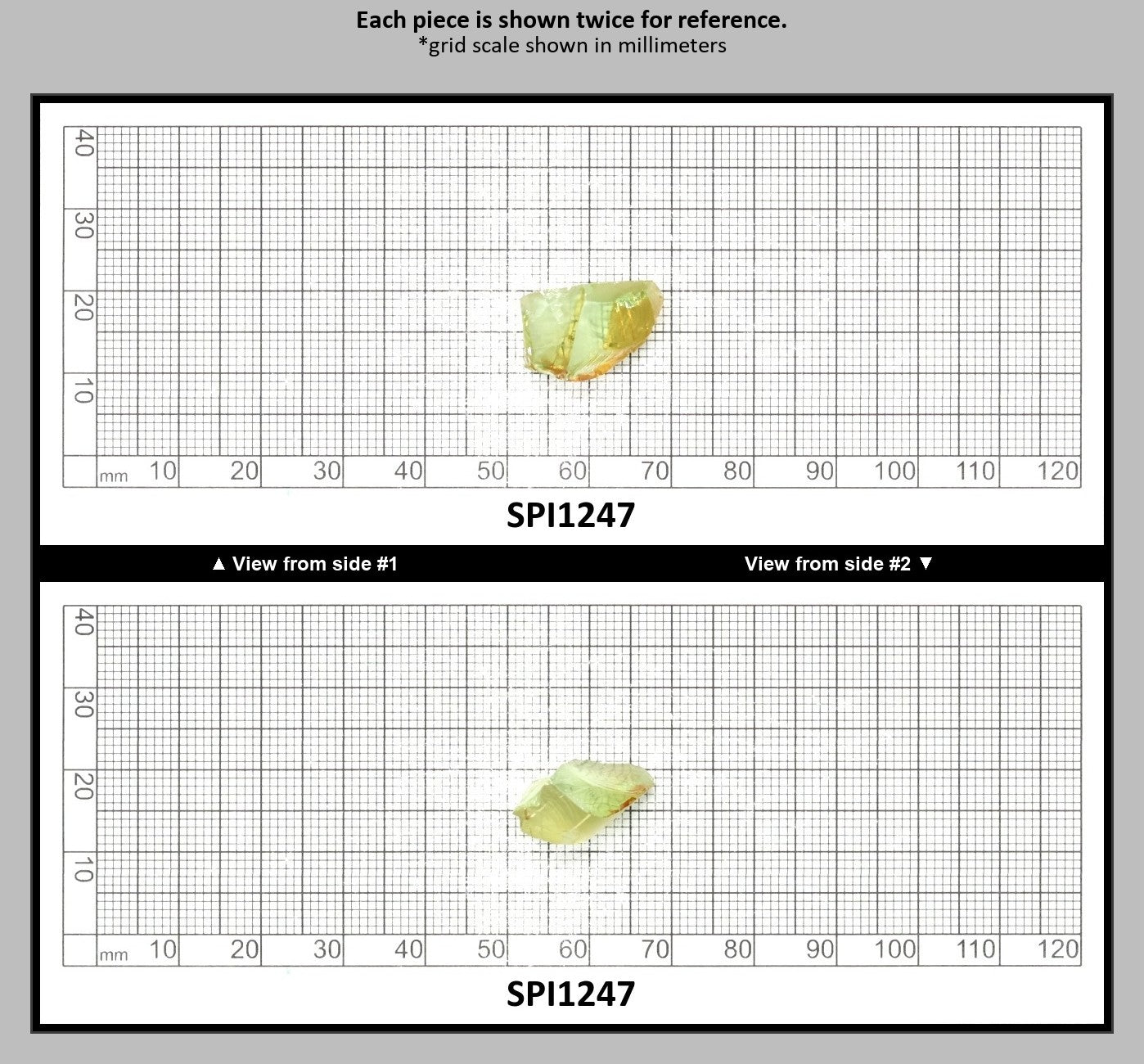 Greenish Yellow #131-Djeva Lab Created Spinel Faceting Rough for Gem Cutting - Various Sizes : SPI1247