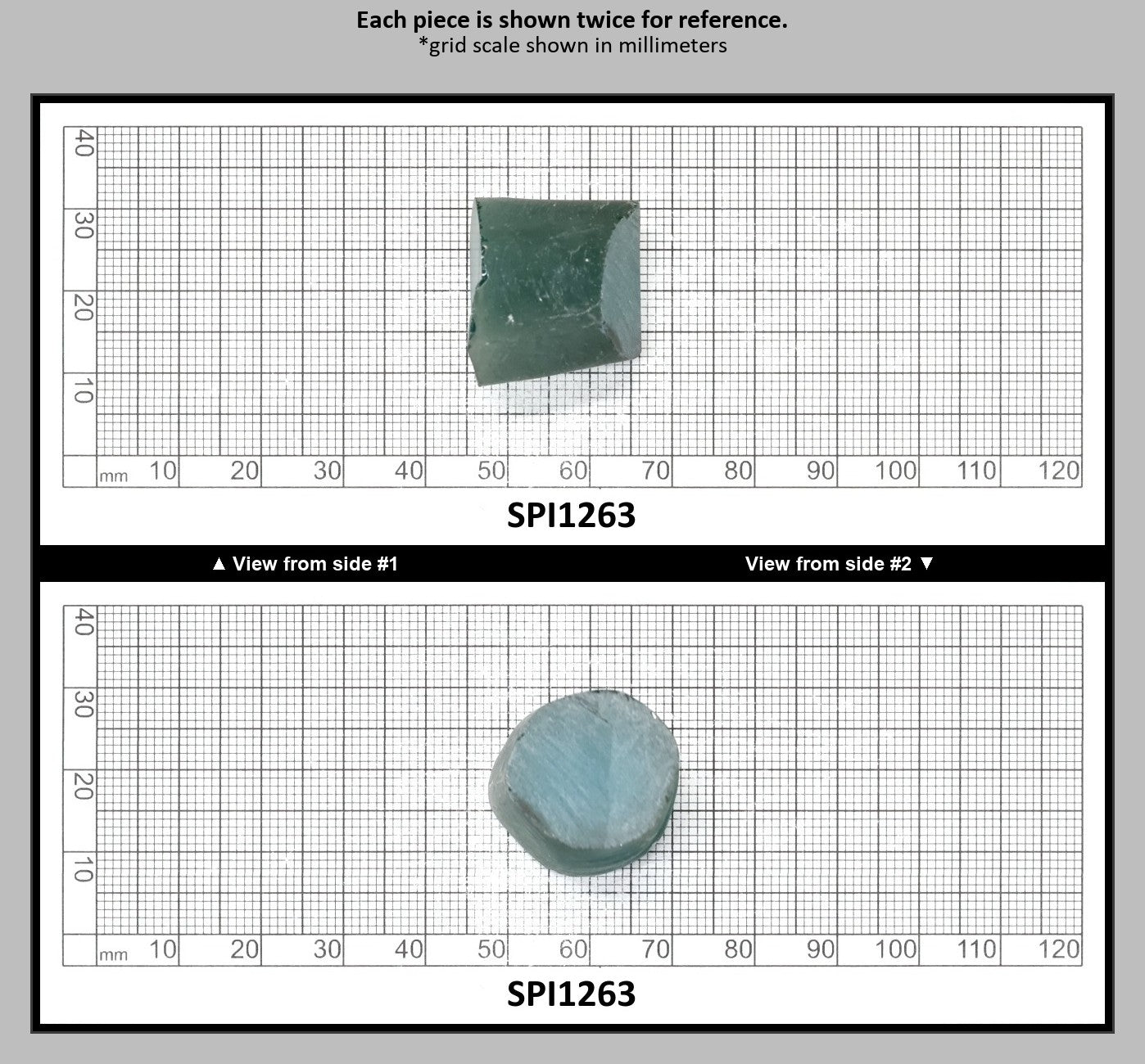 Bluish Green #136-Djeva Lab Created Spinel Faceting Rough for Gem Cutting - Various Sizes : SPI1263