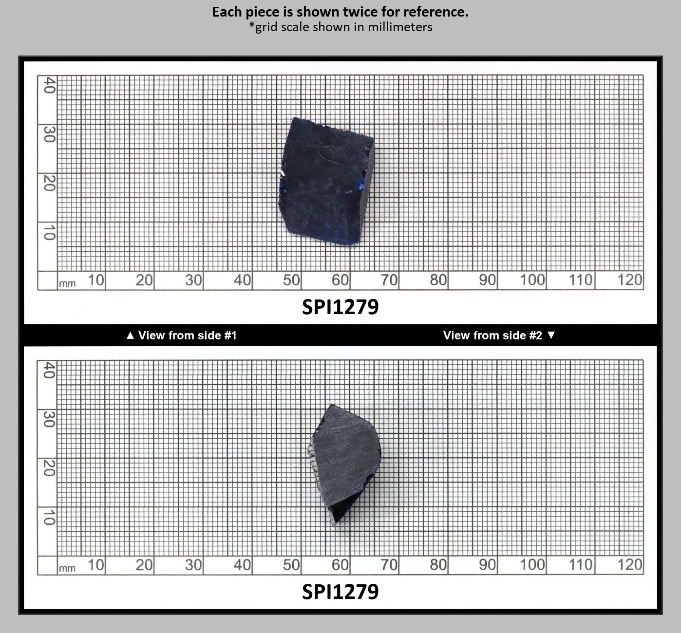 Burma Blue #112 Lab Created Spinel Faceting Rough for Gem Cutting - Various Sizes : SPI1279