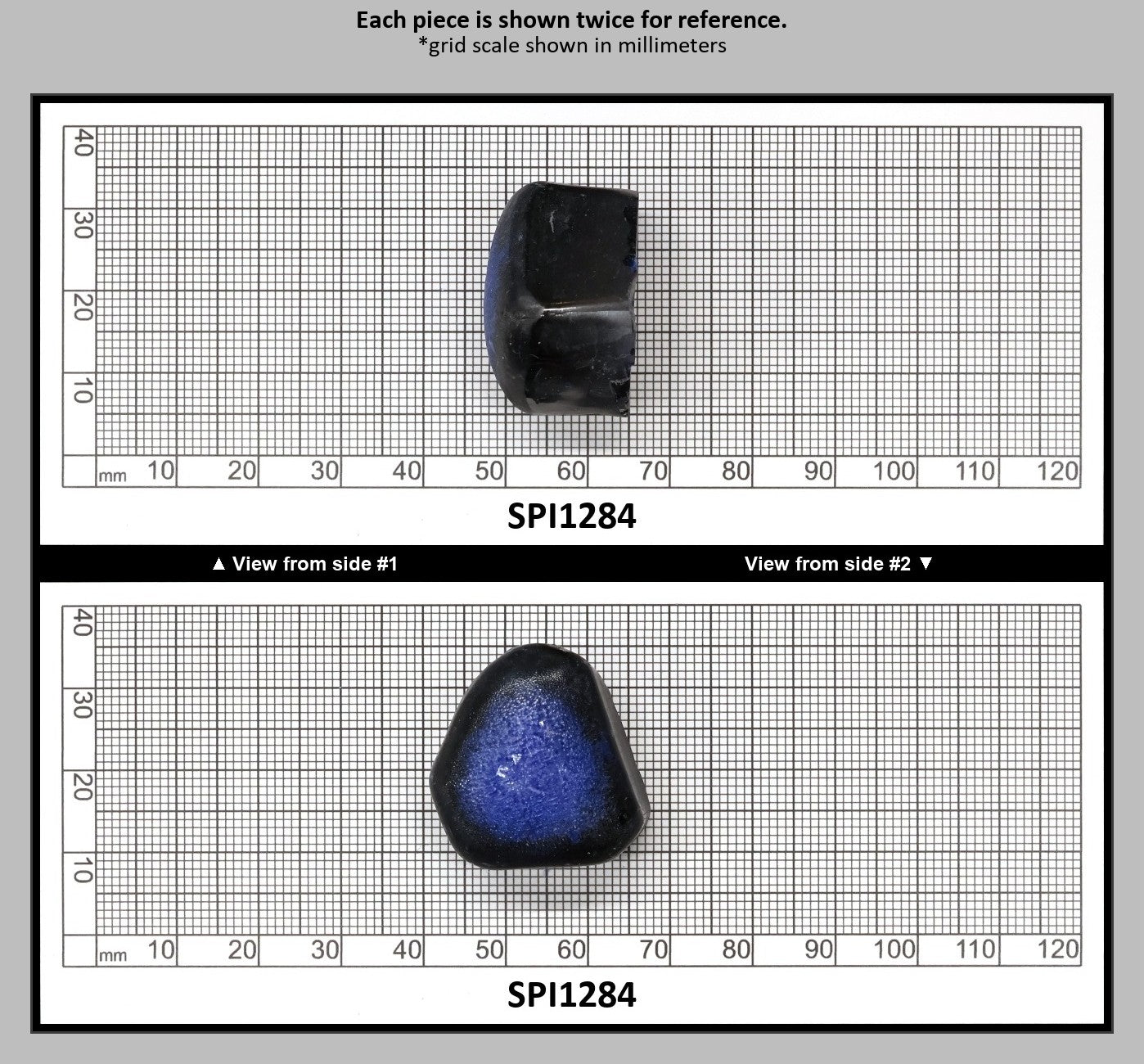 Burma Blue #112 Lab Created Spinel Faceting Rough for Gem Cutting - Various Sizes : SPI1284
