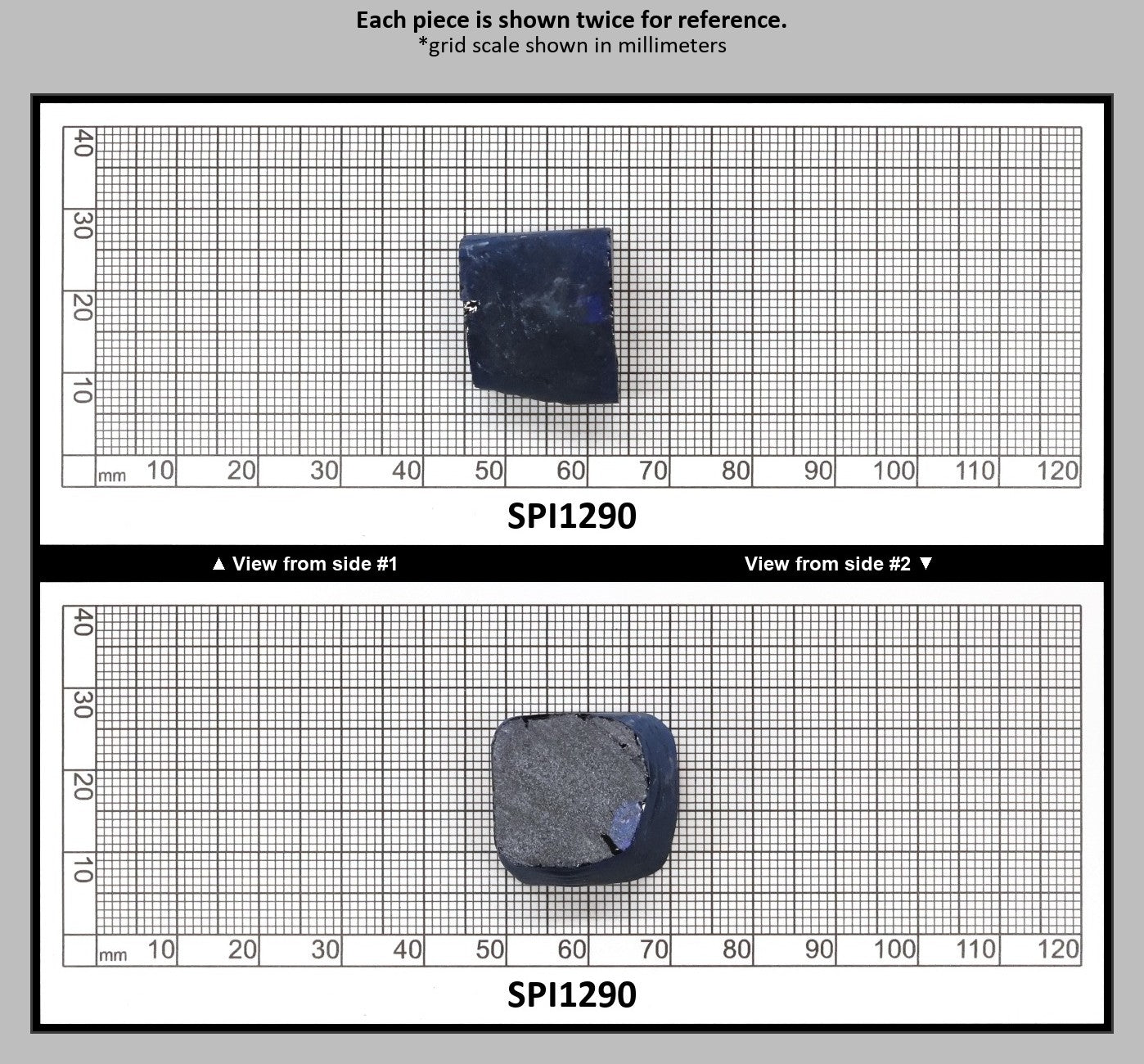 Burma Blue #112 Lab Created Spinel Faceting Rough for Gem Cutting - Various Sizes : SPI1290