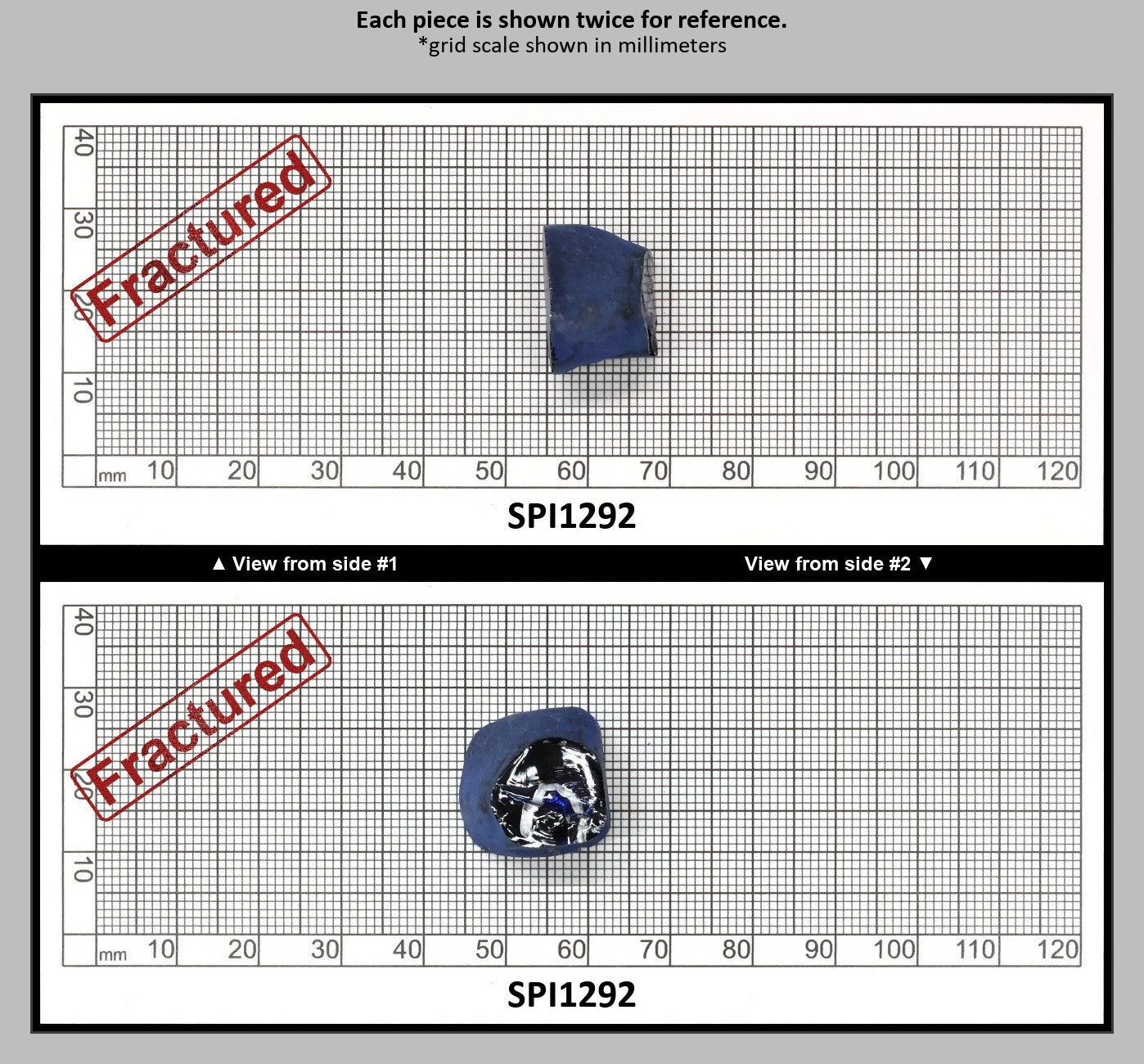 Burma Blue #112 Lab Created Spinel Faceting Rough for Gem Cutting - Various Sizes : SPI1292