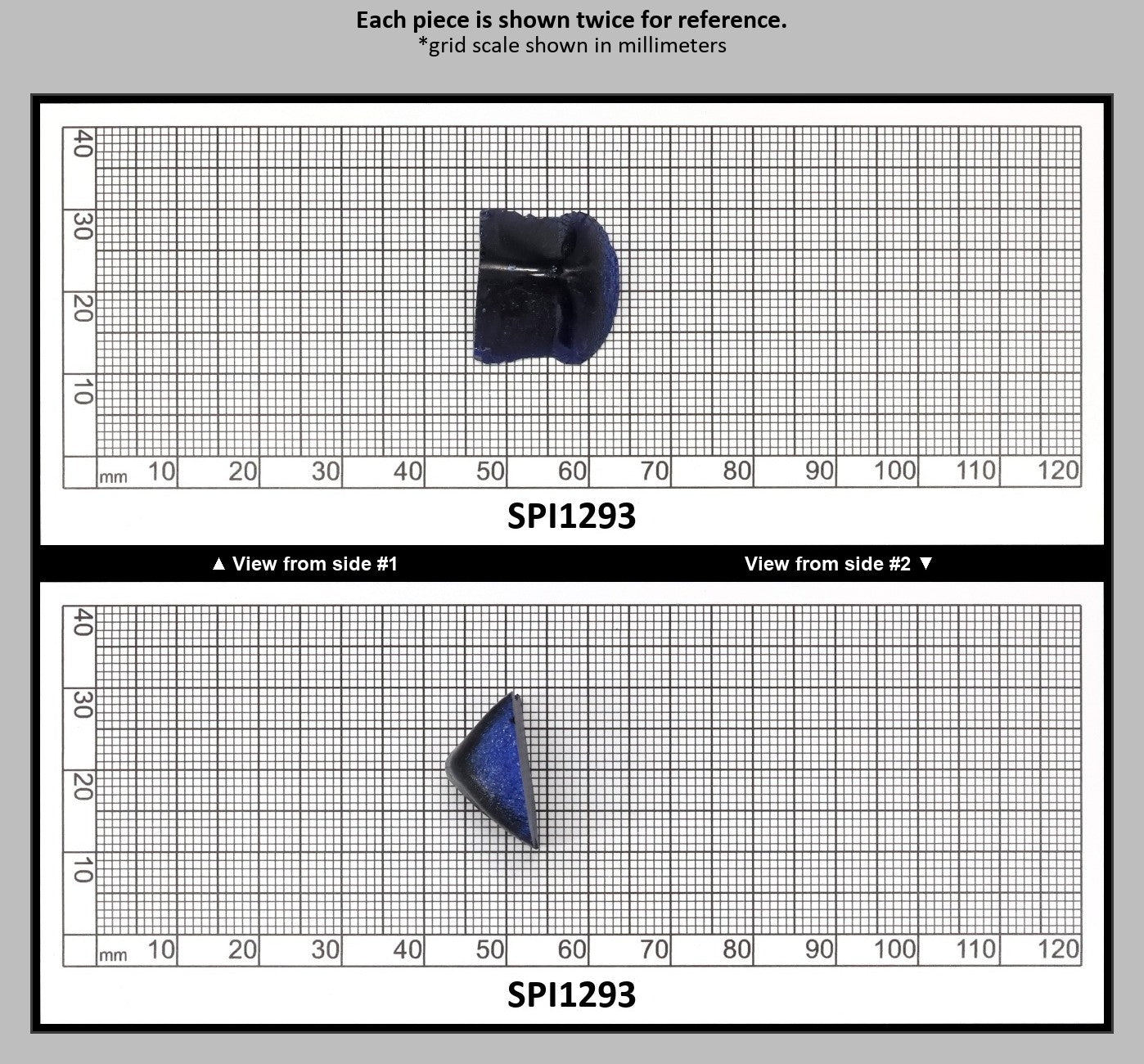 Burma Blue #112 Lab Created Spinel Faceting Rough for Gem Cutting - Various Sizes : SPI1293