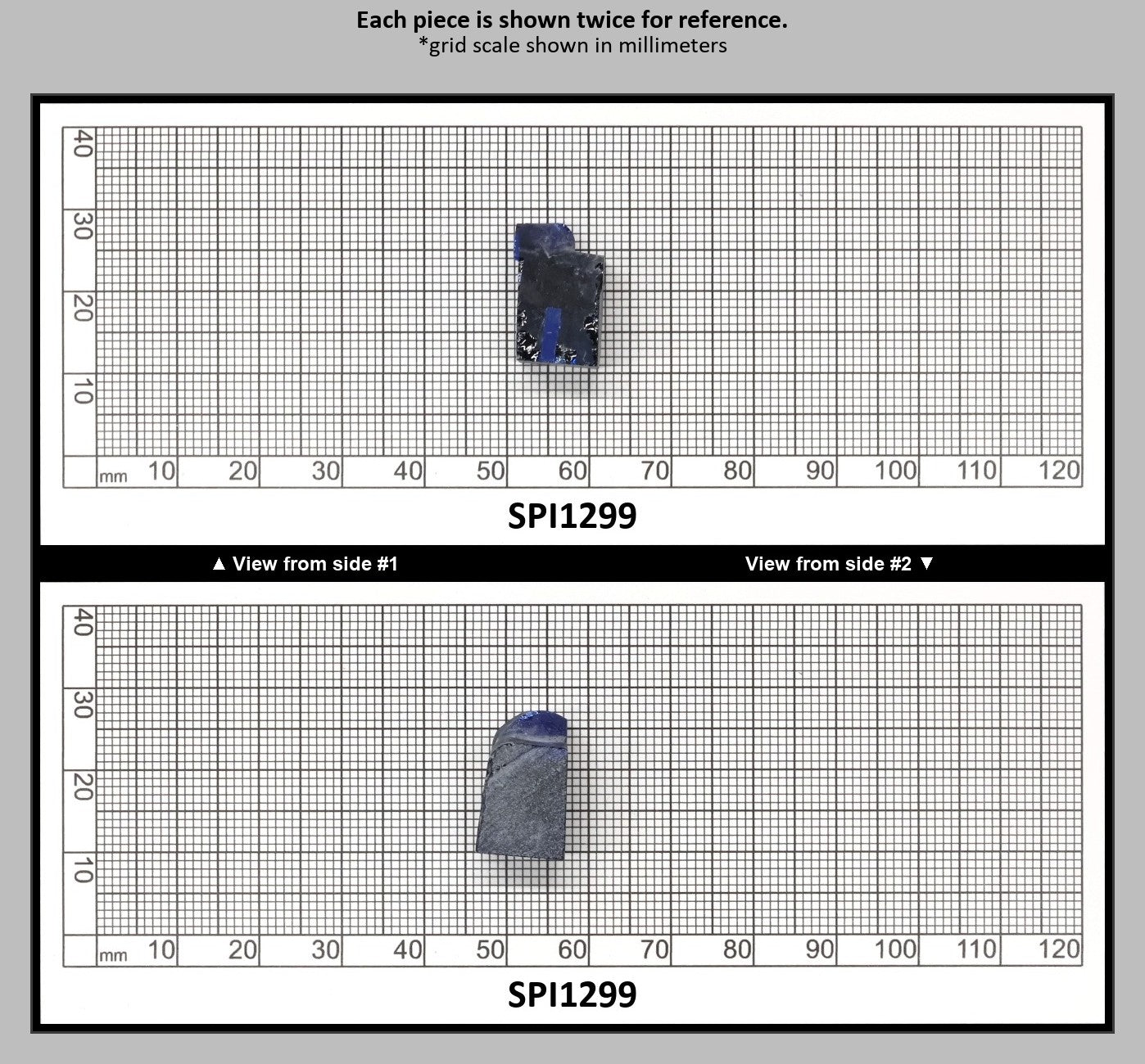 Burma Blue #112 Lab Created Spinel Faceting Rough for Gem Cutting - Various Sizes : SPI1299
