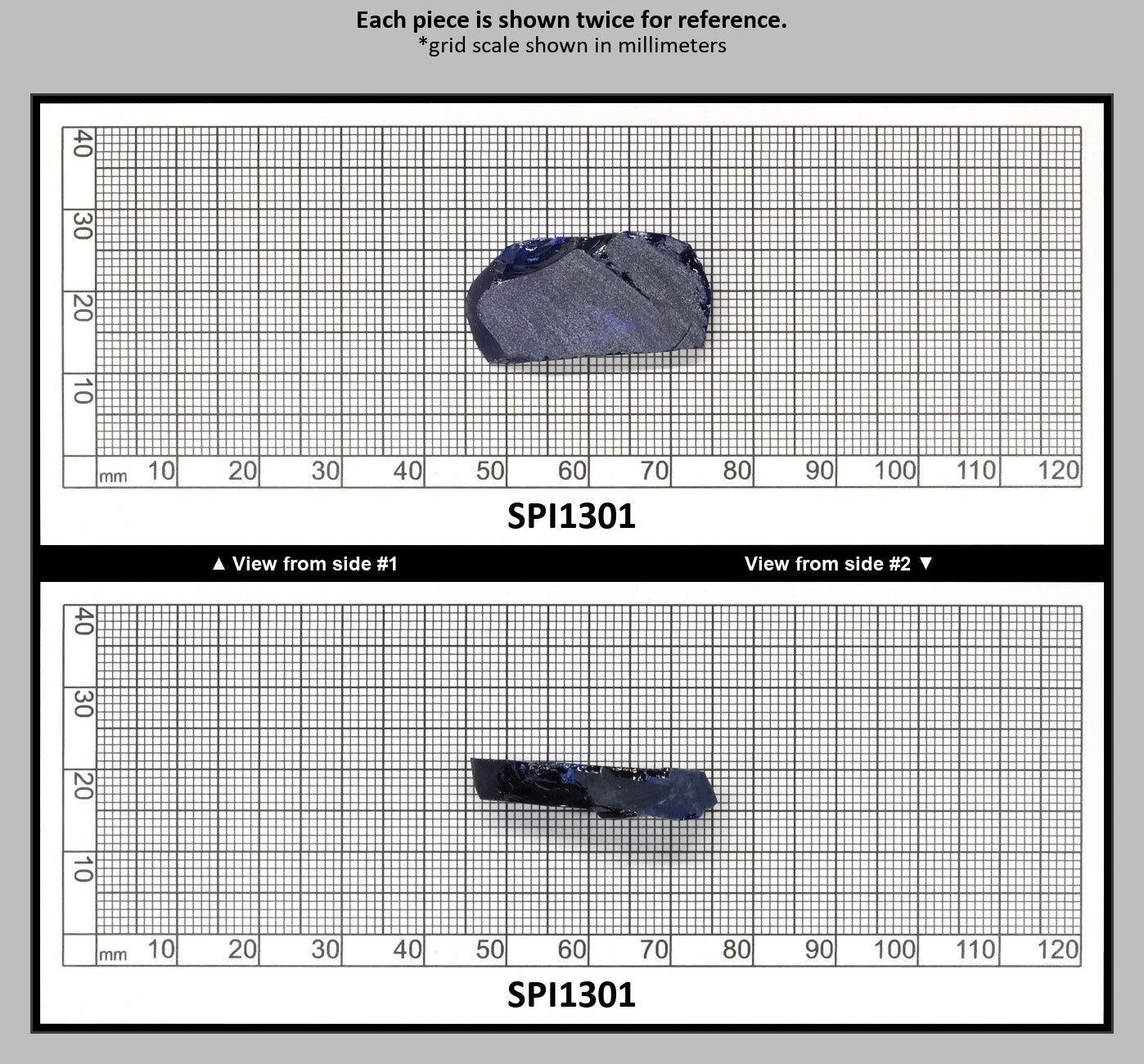 Burma Blue #112 Lab Created Spinel Faceting Rough for Gem Cutting - Various Sizes : SPI1301