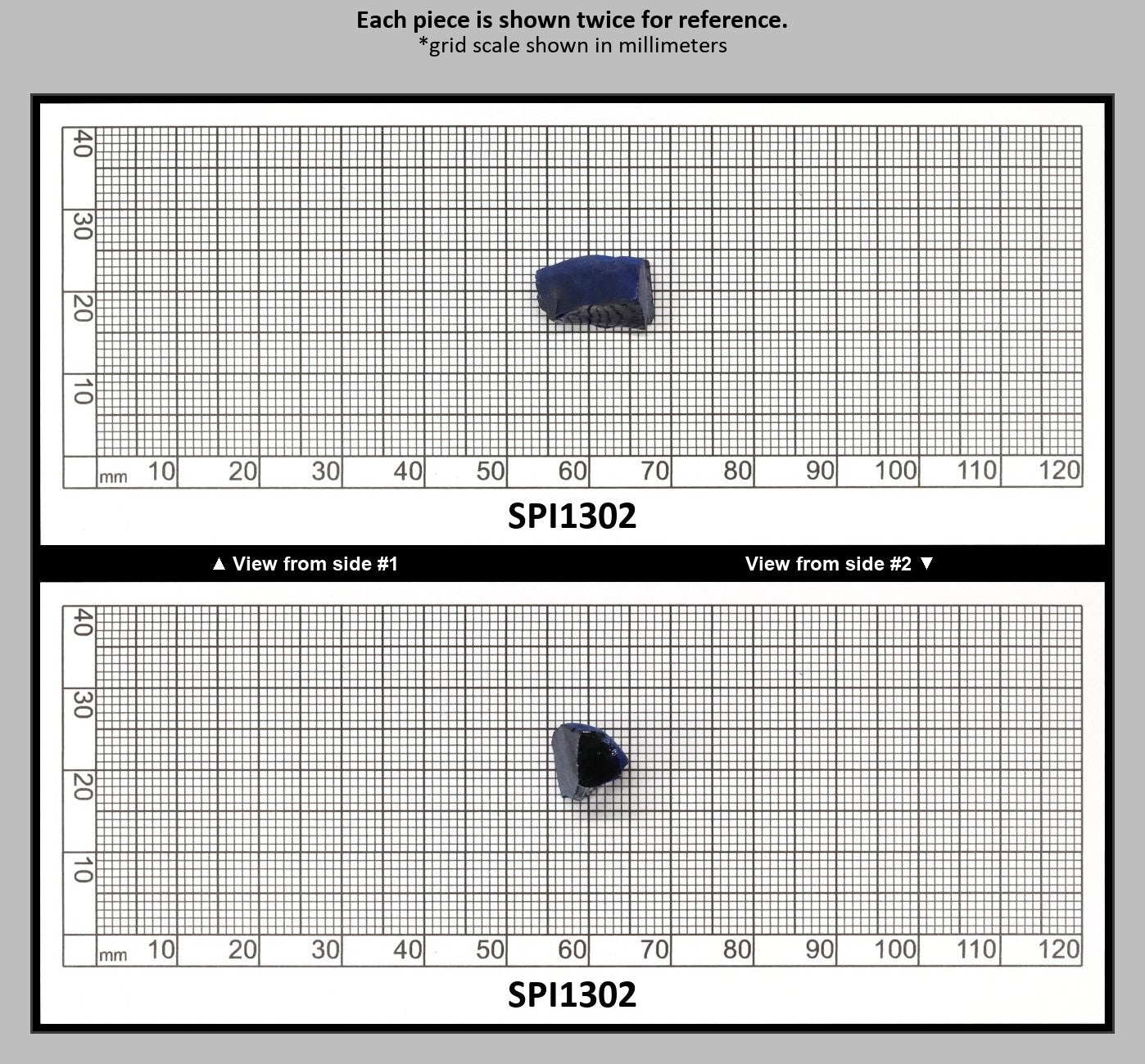 Burma Blue #112 Lab Created Spinel Faceting Rough for Gem Cutting - Various Sizes : SPI1302