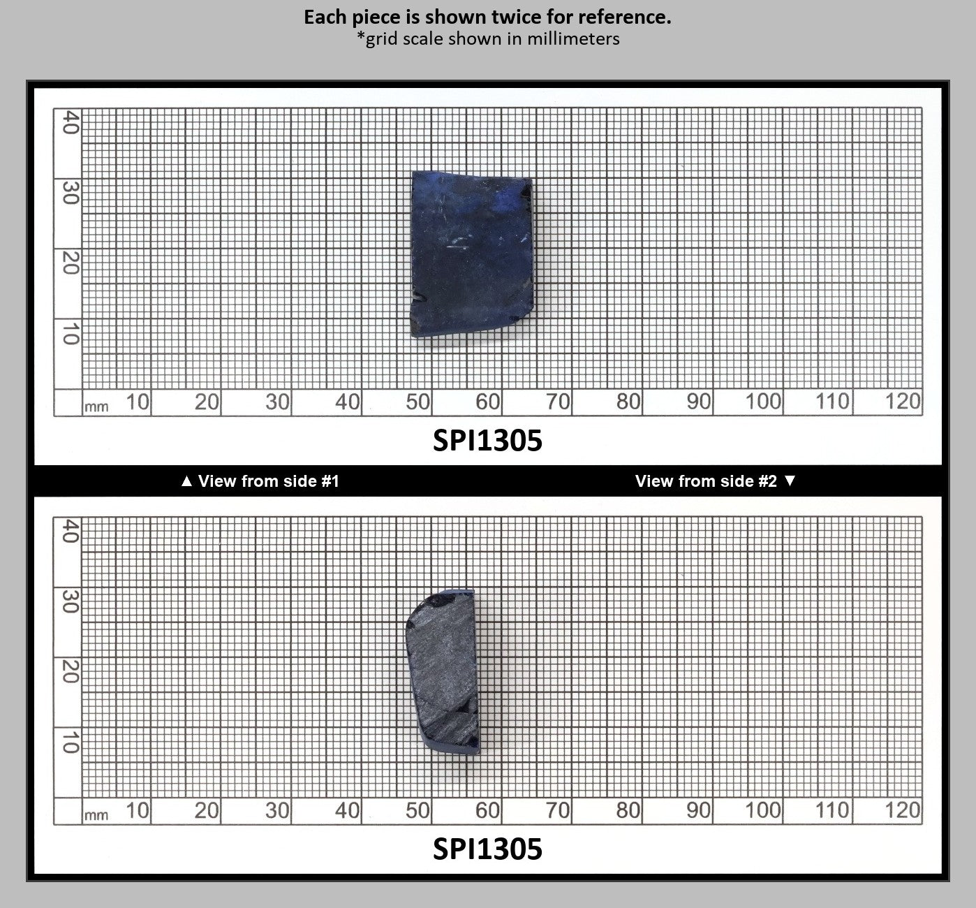 Burma Blue #112 Lab Created Spinel Faceting Rough for Gem Cutting - Various Sizes : SPI1305