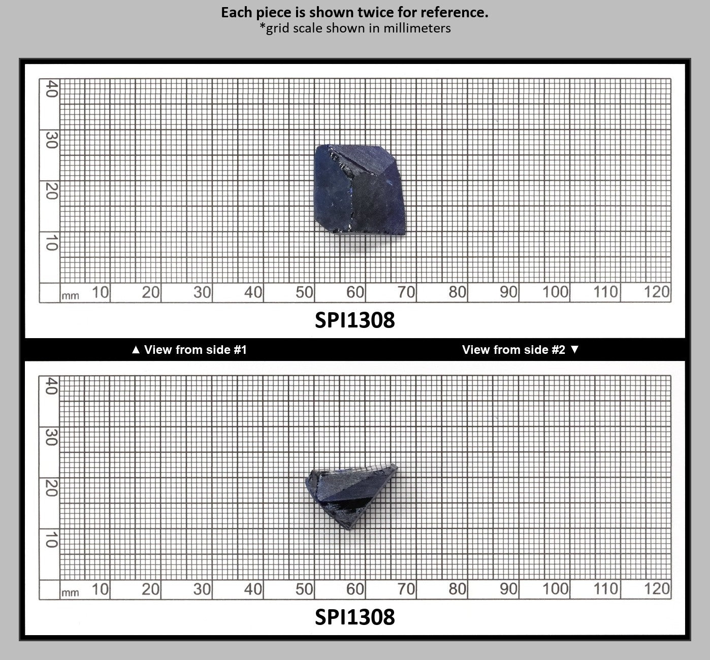Burma Blue #112 Lab Created Spinel Faceting Rough for Gem Cutting - Various Sizes : SPI1308