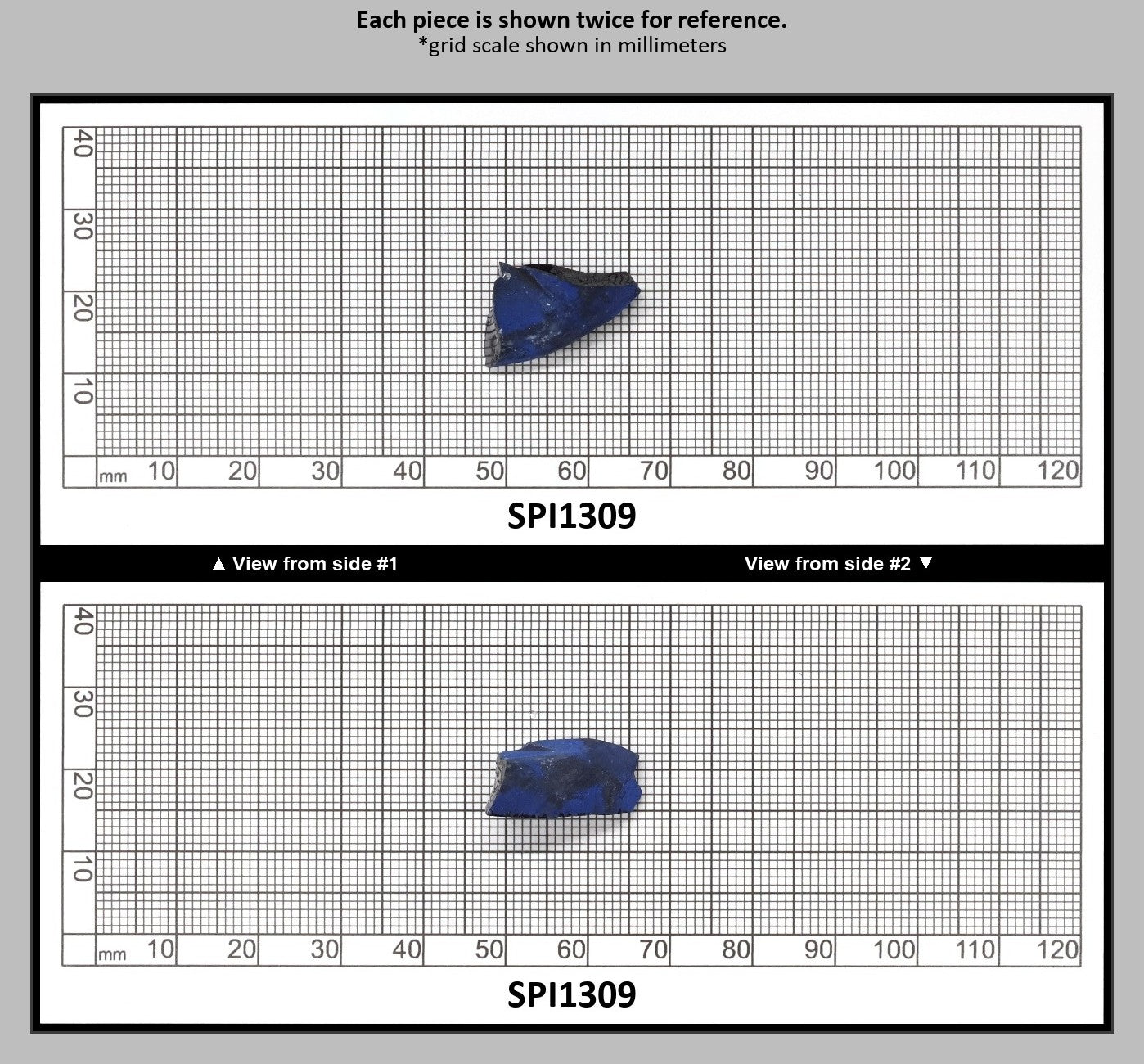 Burma Blue #112 Lab Created Spinel Faceting Rough for Gem Cutting - Various Sizes : SPI1309