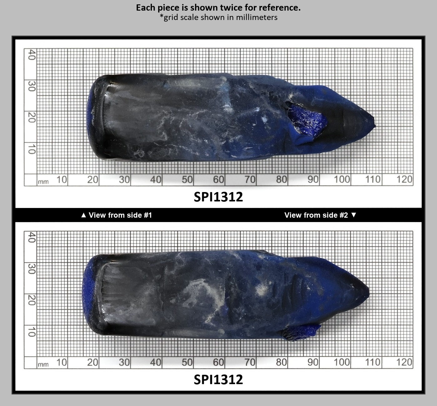 Burma Blue #112 Lab Created Spinel Faceting Rough for Gem Cutting - Various Sizes : SPI1312