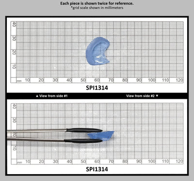 Aquamarine Light Blue #104 Lab Created Spinel Faceting Rough for Gem Cutting - Various Sizes : SPI1314