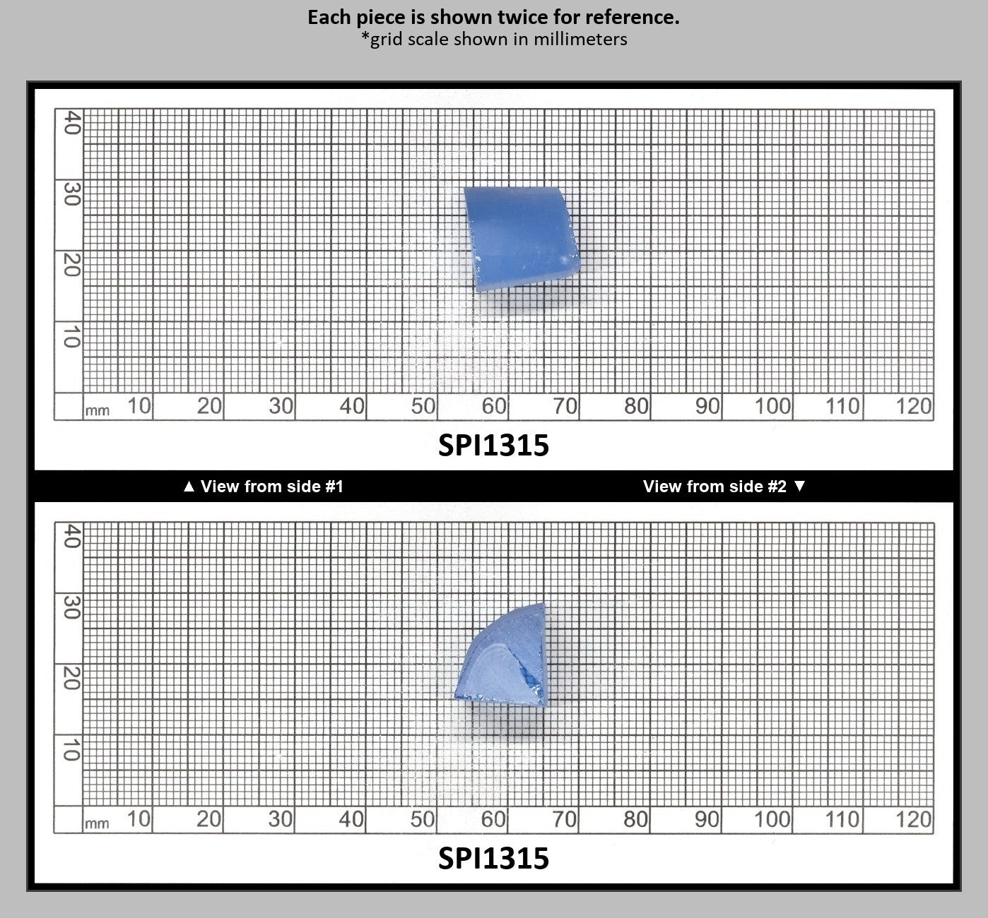 Aquamarine Light Blue #104 Lab Created Spinel Faceting Rough for Gem Cutting - Various Sizes : SPI1315