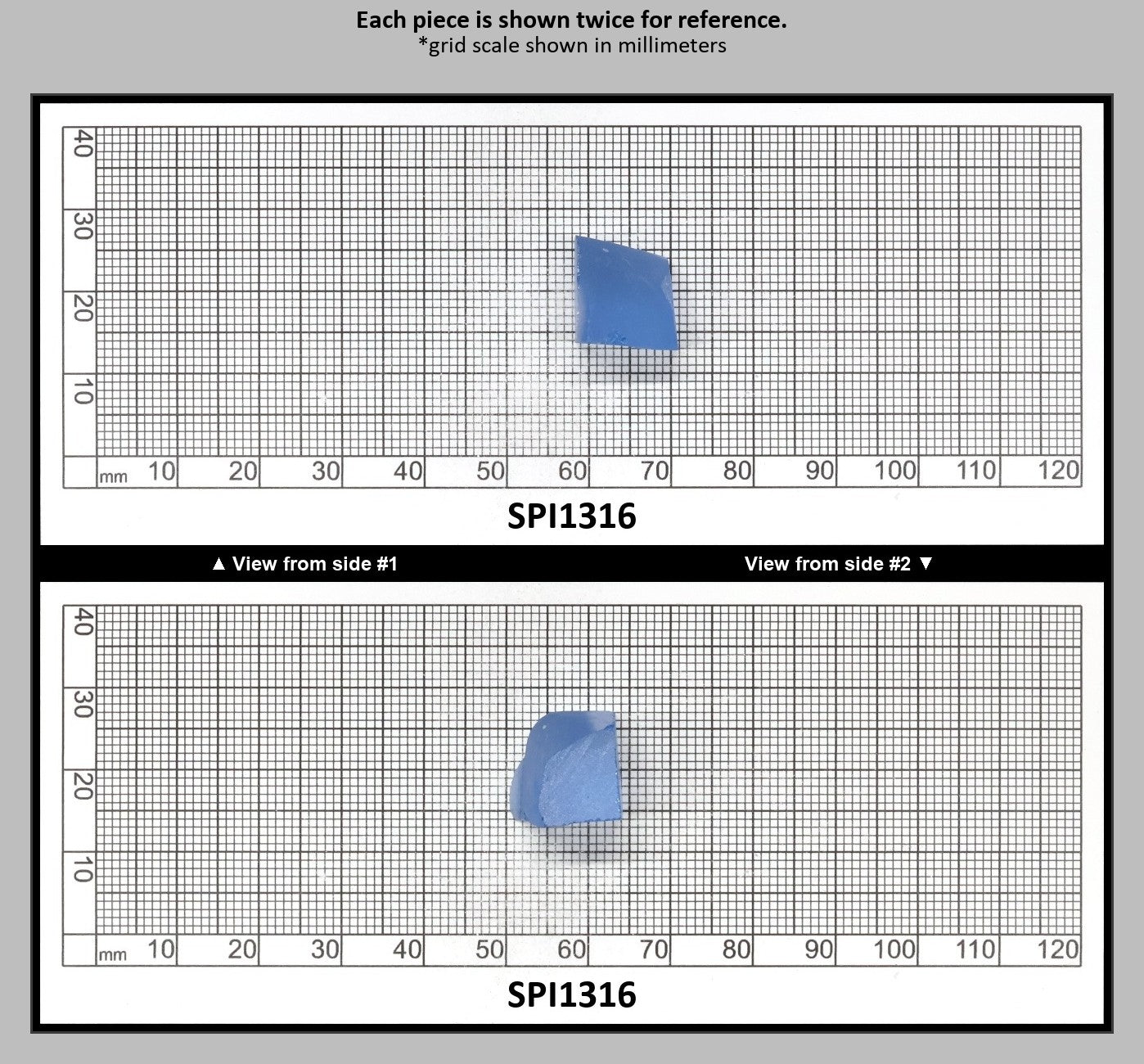Aquamarine Light Blue #104 Lab Created Spinel Faceting Rough for Gem Cutting - Various Sizes : SPI1316