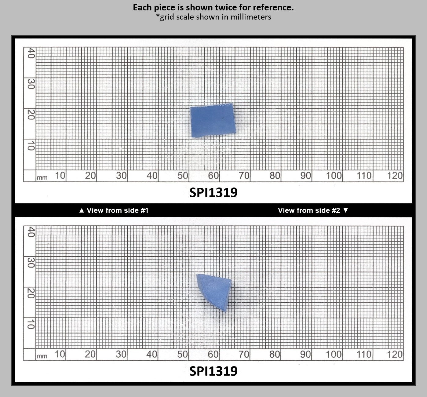 Aquamarine Light Blue #104 Lab Created Spinel Faceting Rough for Gem Cutting - Various Sizes : SPI1319