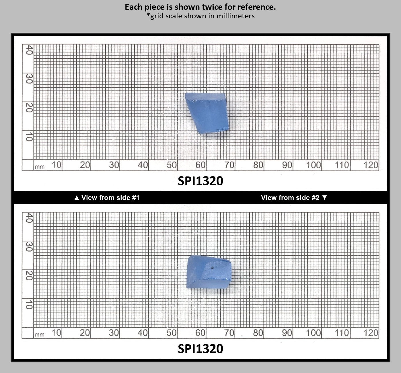 Aquamarine Light Blue #104 Lab Created Spinel Faceting Rough for Gem Cutting - Various Sizes : SPI1320