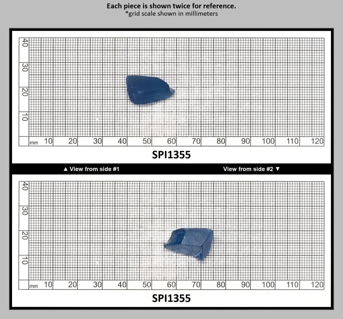 Teal Blue Mermaid #120 Lab Created Spinel Faceting Rough for Gem Cutting - Various Sizes : SPI1355