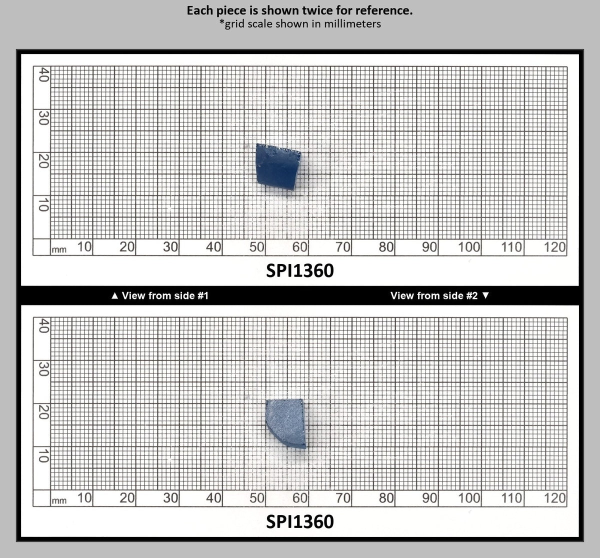 Teal Blue Mermaid #120 Lab Created Spinel Faceting Rough for Gem Cutting - Various Sizes : SPI1360