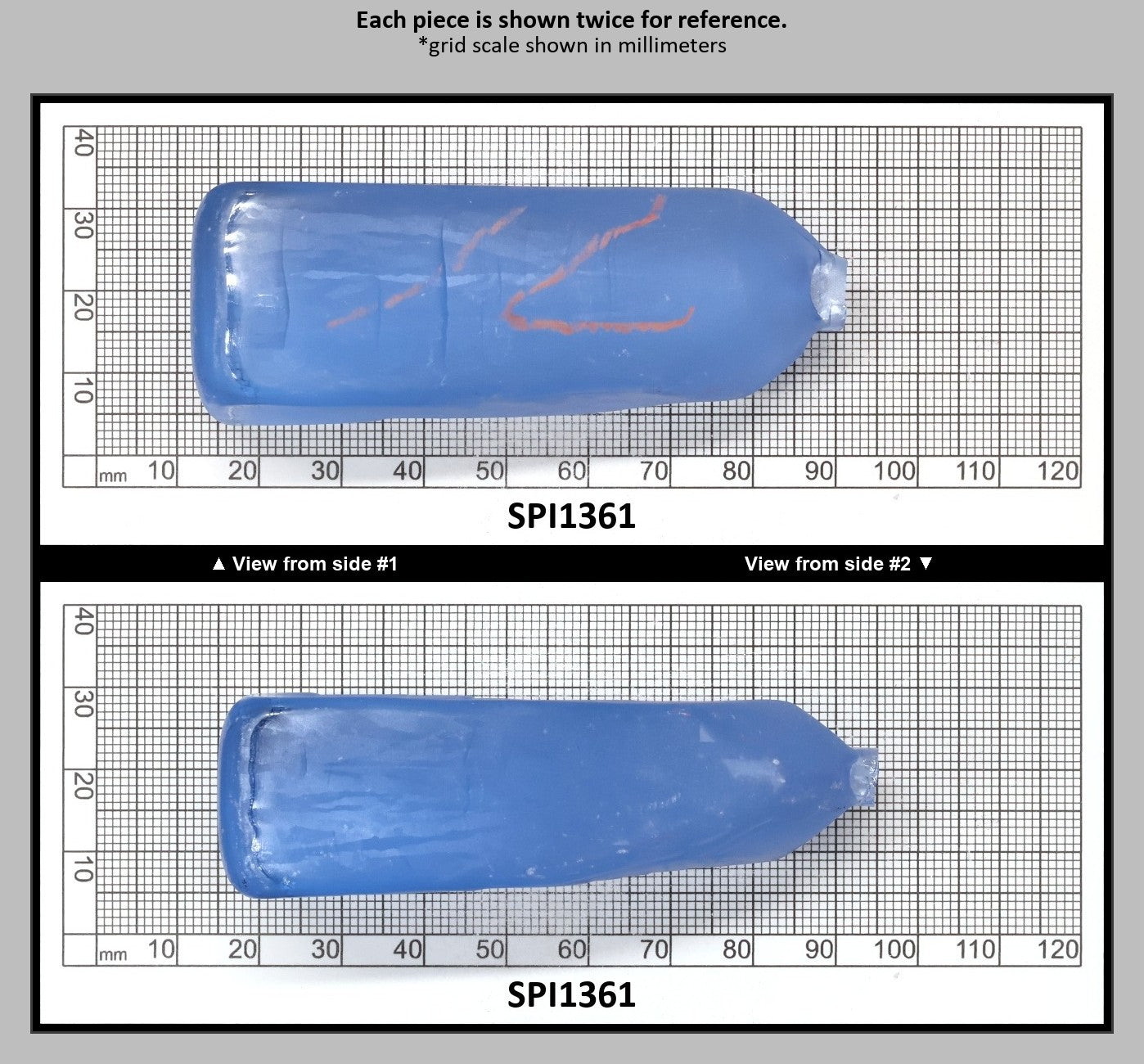 Aquamarine Blue #105 Lab Created Spinel Faceting Rough for Gem Cutting - Various Sizes : SPI1361