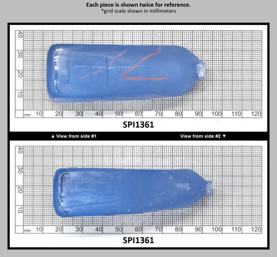 Aquamarine Blue #105 Lab Created Spinel Faceting Rough for Gem Cutting - Various Sizes : SPI1361