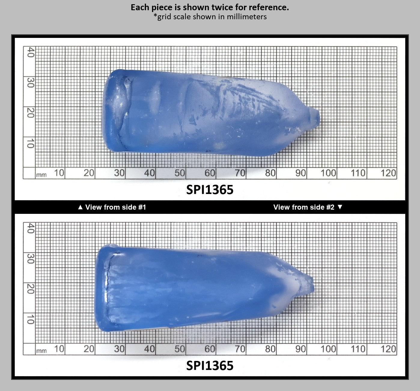 Aquamarine Blue #105 Lab Created Spinel Faceting Rough for Gem Cutting - Various Sizes : SPI1365