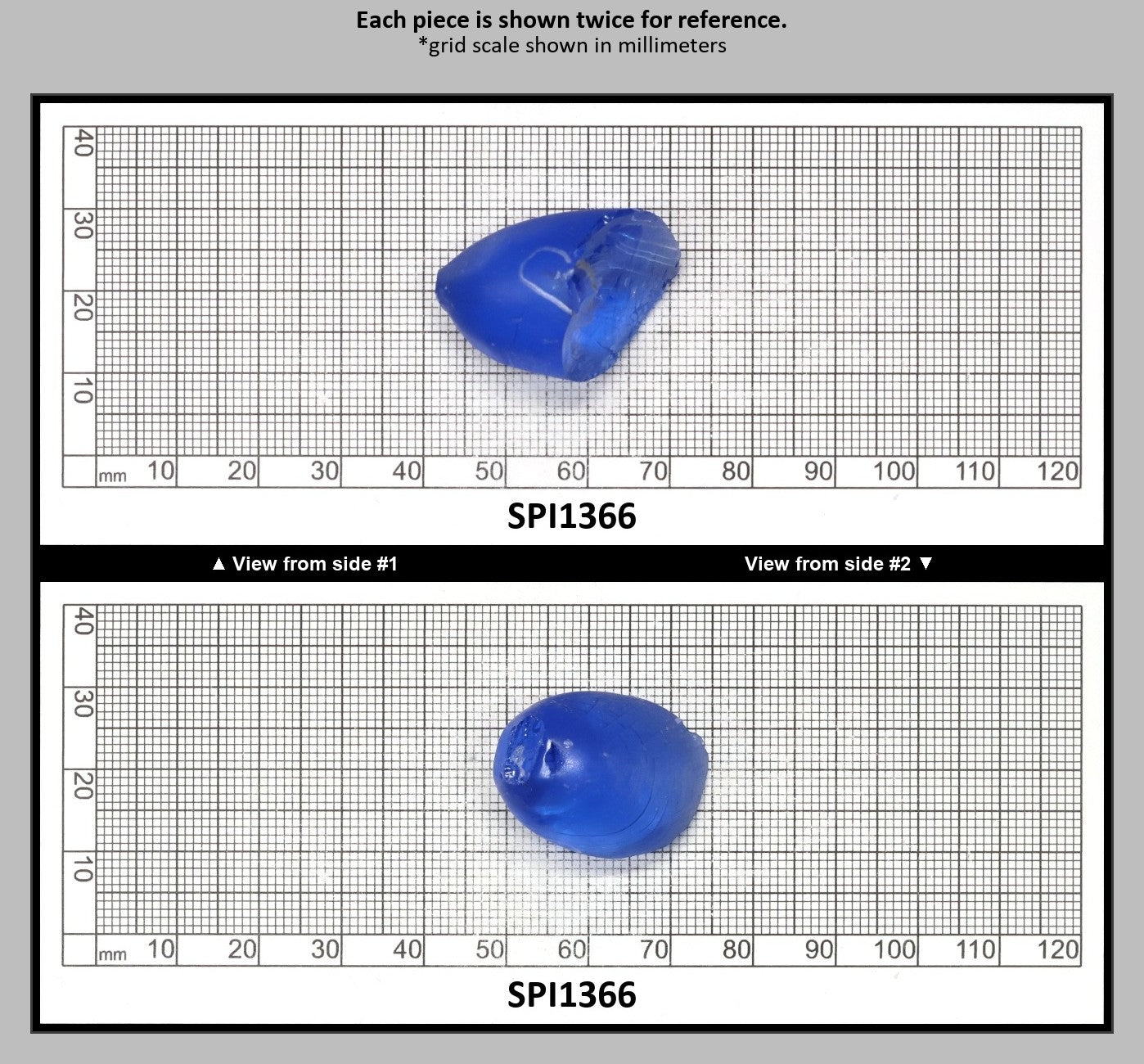 Ceylon Blue #110-Djeva Lab Created Spinel Faceting Rough for Gem Cutting - Various Sizes : SPI1366