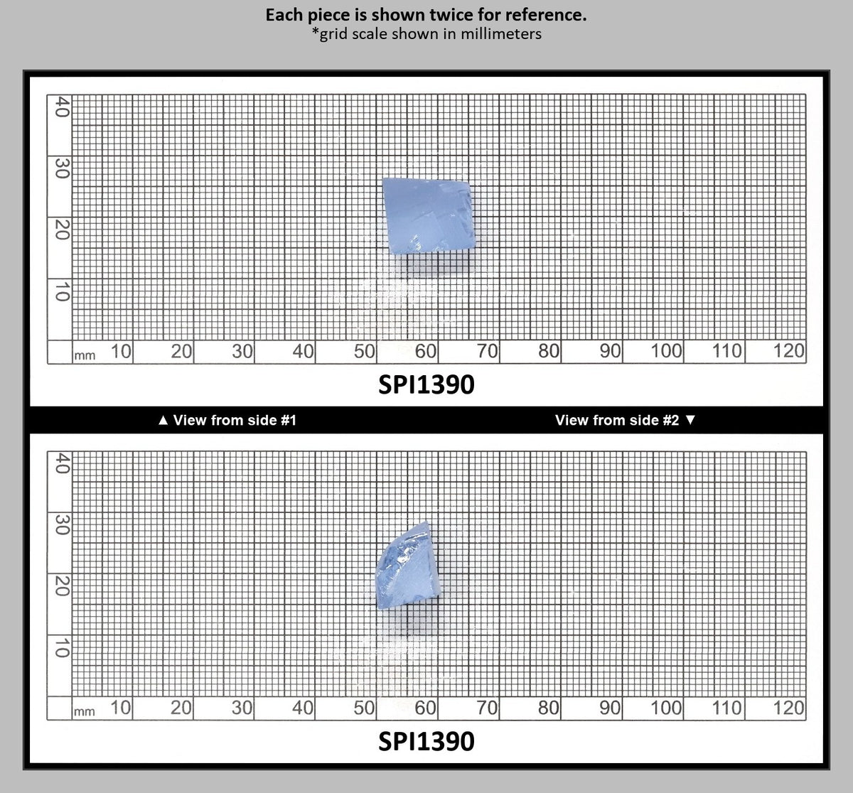 Aquamarine Blue #105 Lab Created Spinel Faceting Rough for Gem Cutting - Various Sizes : SPI1390