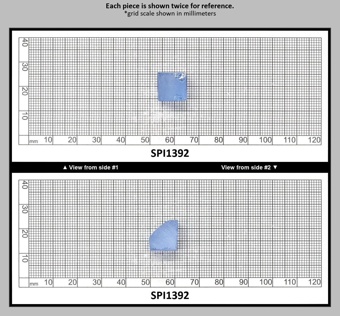 Aquamarine Blue #105 Lab Created Spinel Faceting Rough for Gem Cutting - Various Sizes : SPI1392