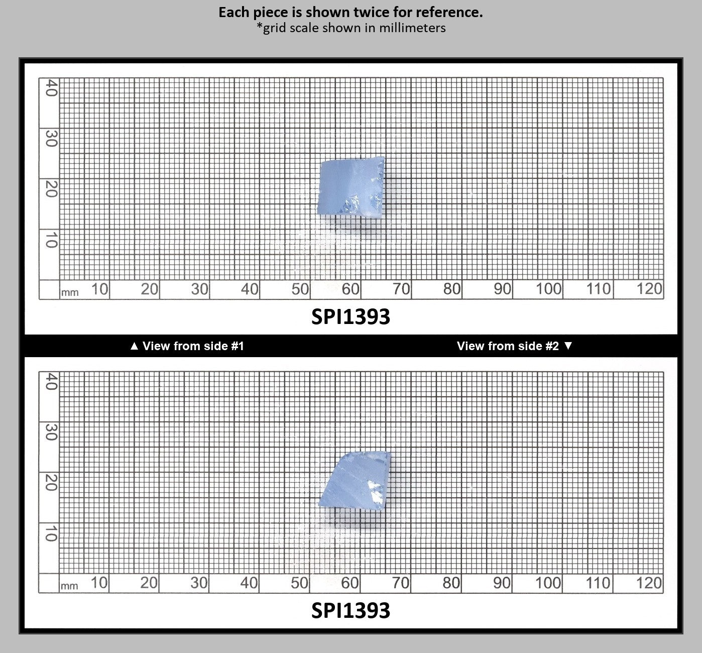 Aquamarine Blue #105 Lab Created Spinel Faceting Rough for Gem Cutting - Various Sizes : SPI1393
