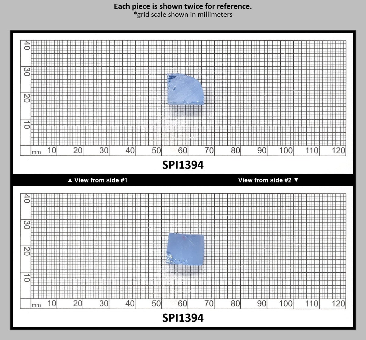 Aquamarine Blue #105 Lab Created Spinel Faceting Rough for Gem Cutting - Various Sizes : SPI1394