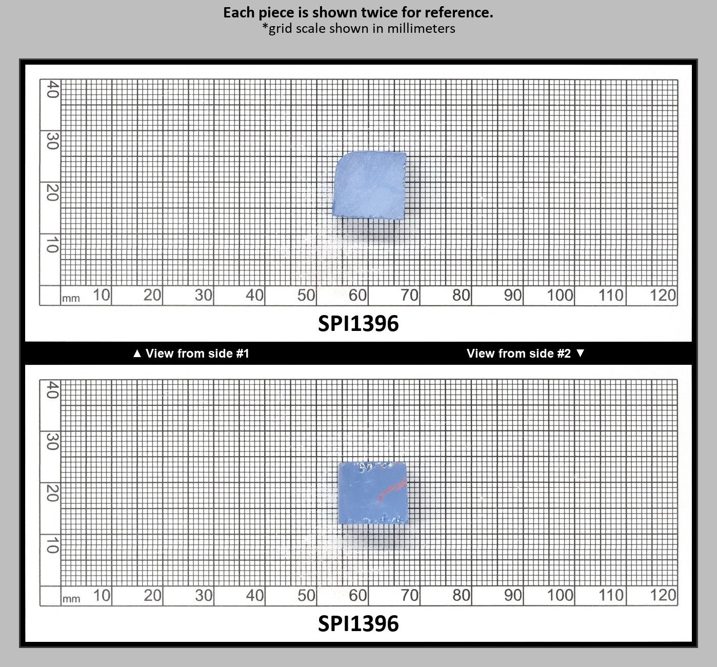 Aquamarine Blue #105 Lab Created Spinel Faceting Rough for Gem Cutting - Various Sizes : SPI1396
