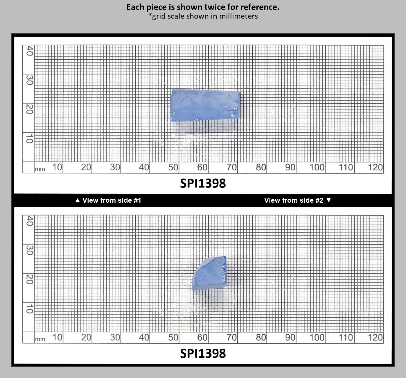 Aquamarine Blue #105 Lab Created Spinel Faceting Rough for Gem Cutting - Various Sizes : SPI1398