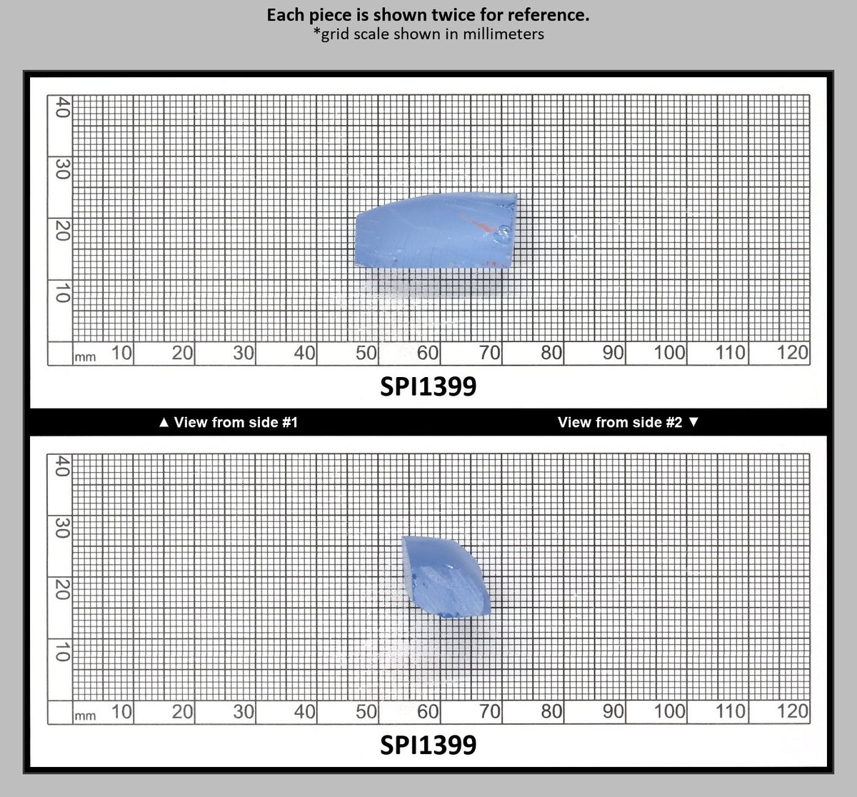 Aquamarine Blue #105 Lab Created Spinel Faceting Rough for Gem Cutting - Various Sizes : SPI1399