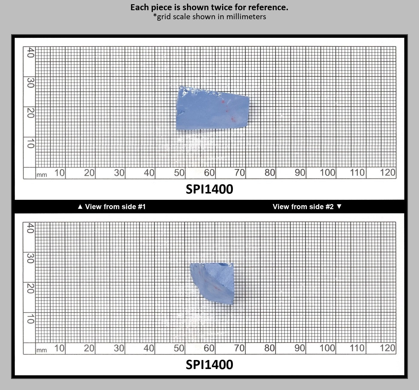 Aquamarine Blue #105 Lab Created Spinel Faceting Rough for Gem Cutting - Various Sizes : SPI1400
