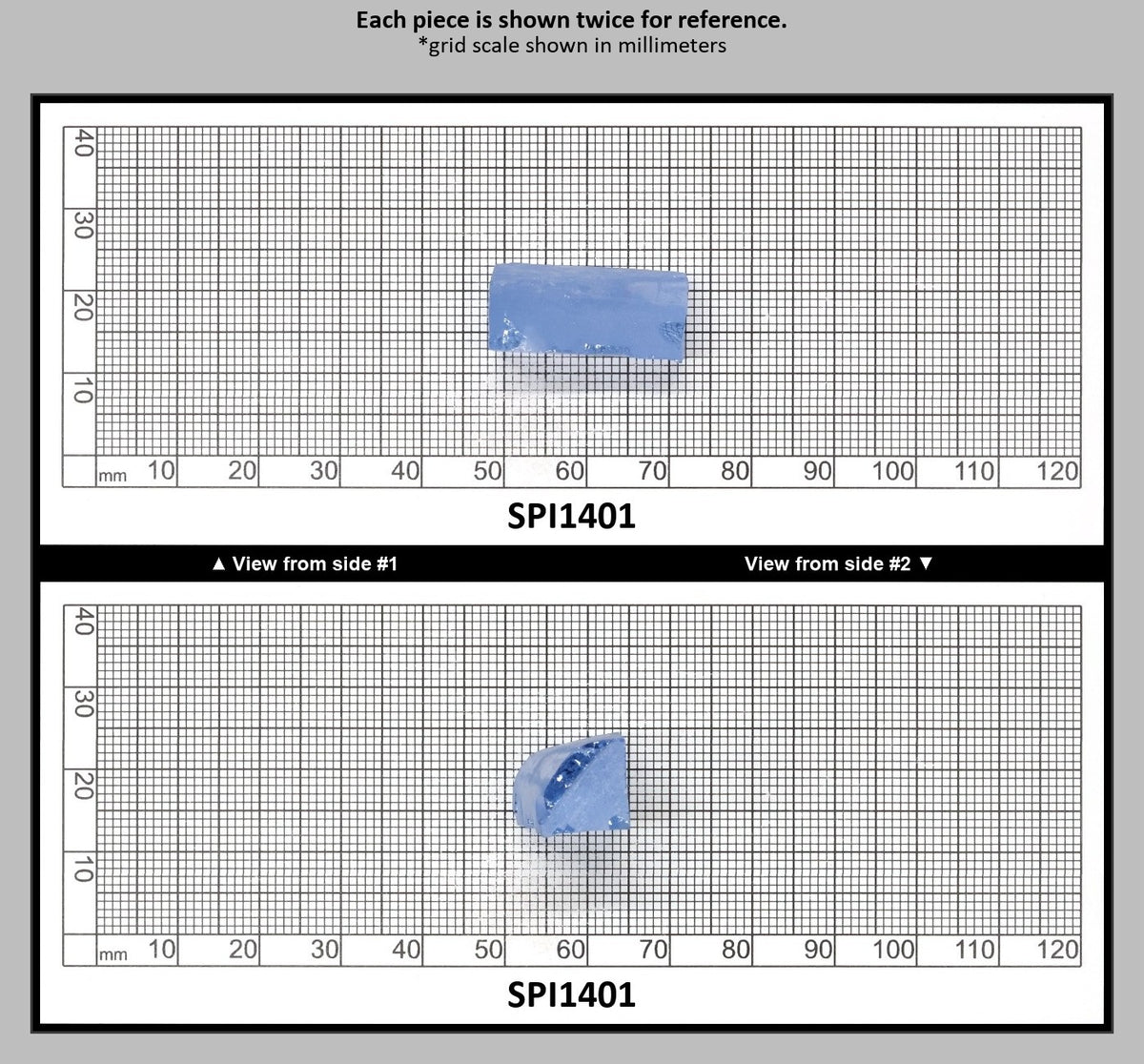 Aquamarine Blue #105 Lab Created Spinel Faceting Rough for Gem Cutting - Various Sizes : SPI1401