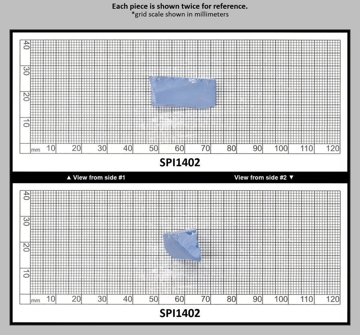 Aquamarine Blue #105 Lab Created Spinel Faceting Rough for Gem Cutting - Various Sizes : SPI1402