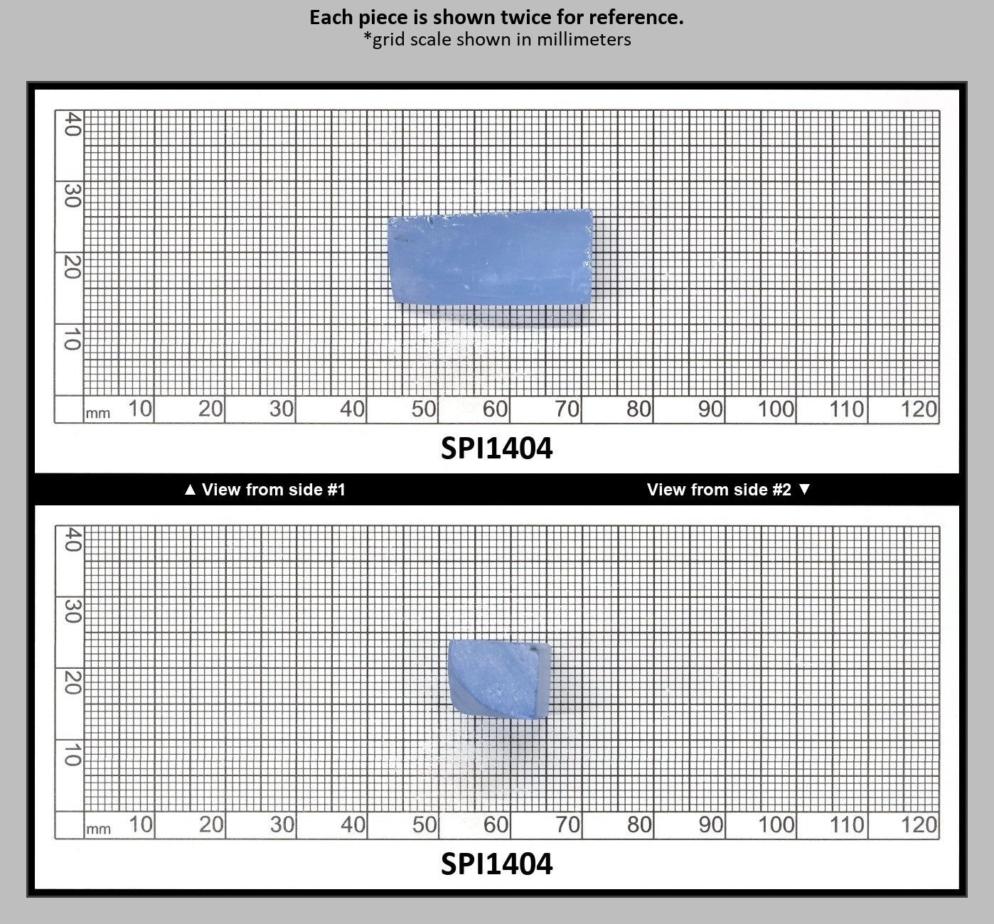 Aquamarine Blue #105 Lab Created Spinel Faceting Rough for Gem Cutting - Various Sizes : SPI1404