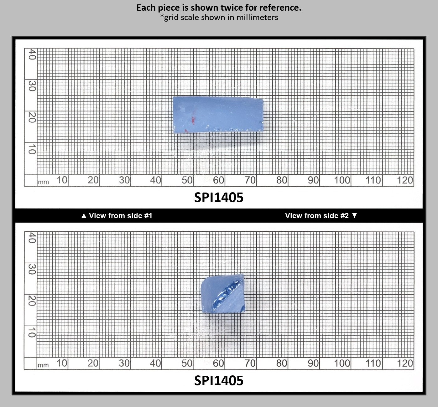 Aquamarine Blue #105 Lab Created Spinel Faceting Rough for Gem Cutting - Various Sizes : SPI1405