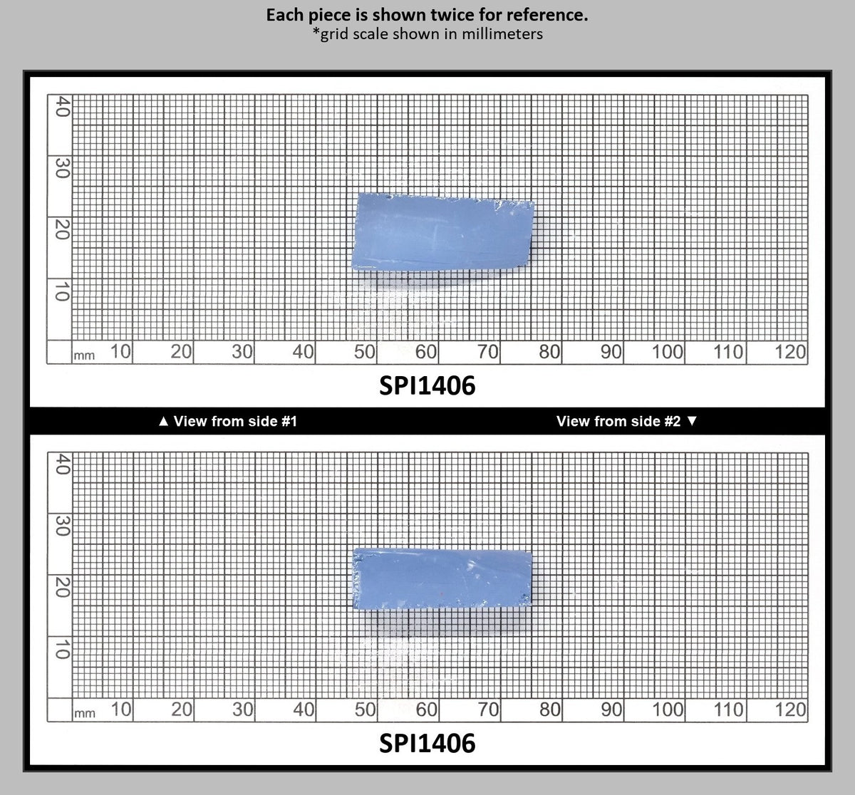 Aquamarine Blue #105 Lab Created Spinel Faceting Rough for Gem Cutting - Various Sizes : SPI1406