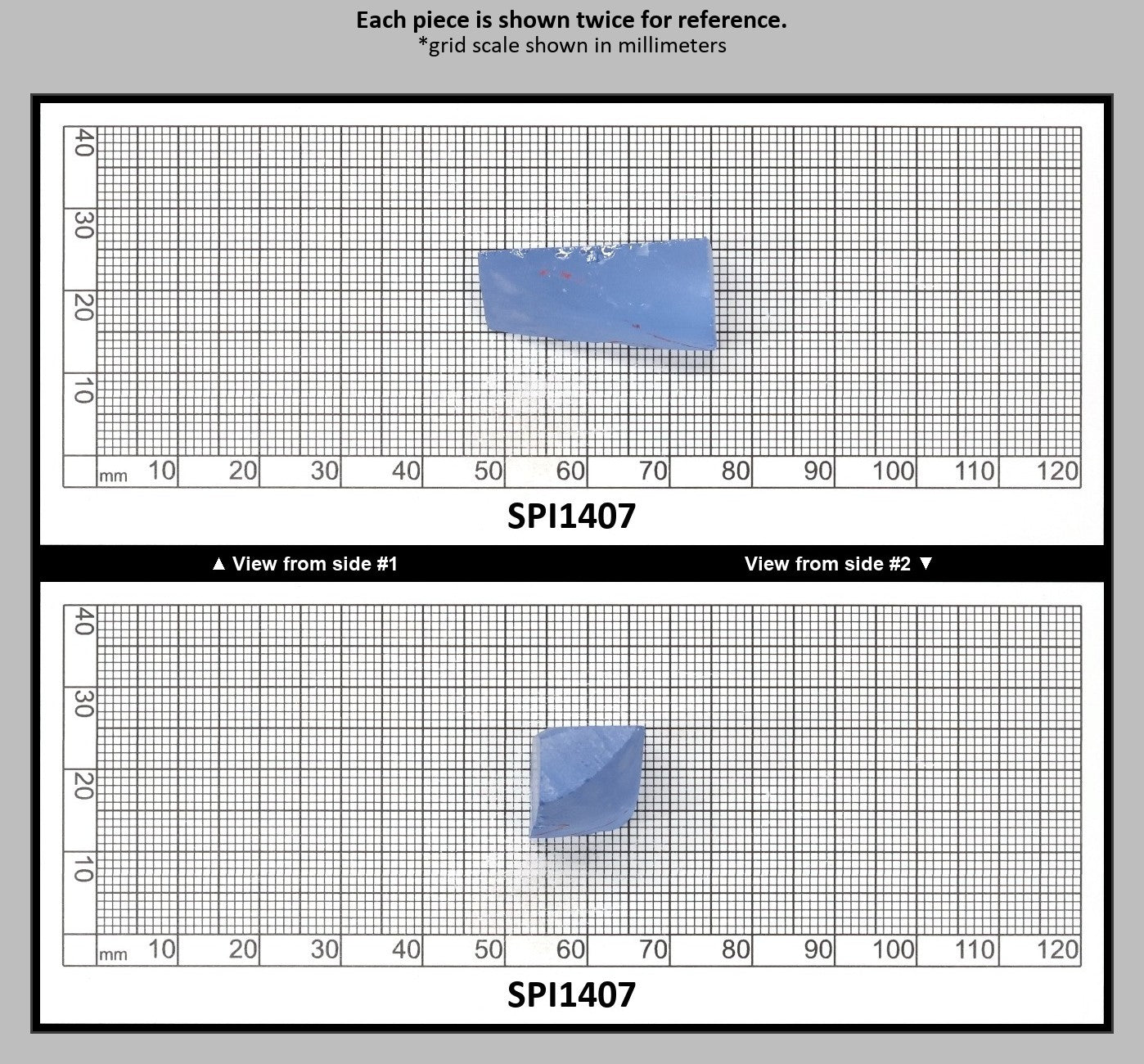 Aquamarine Blue #105 Lab Created Spinel Faceting Rough for Gem Cutting - Various Sizes : SPI1407