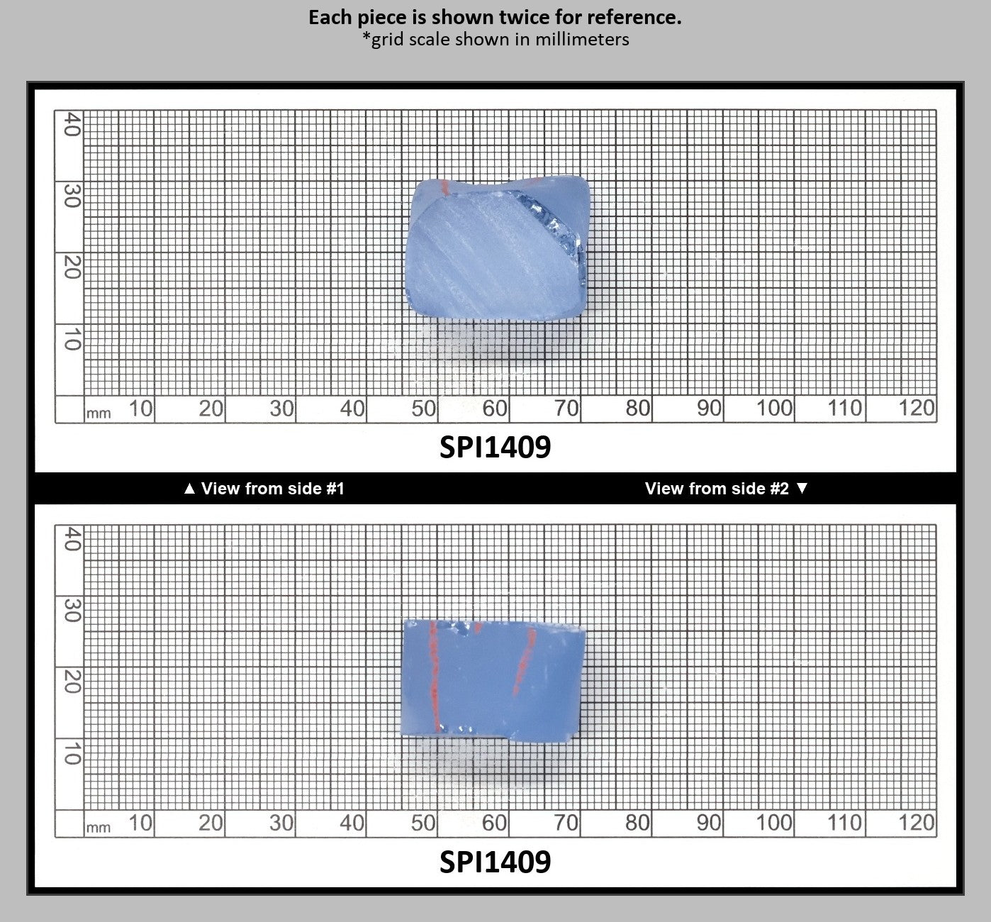 Aquamarine Blue #105 Lab Created Spinel Faceting Rough for Gem Cutting - Various Sizes : SPI1409