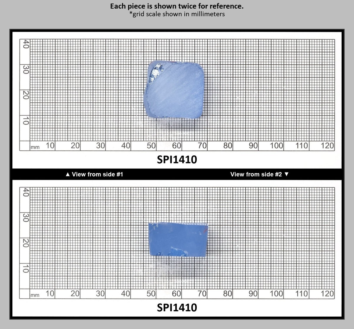 Aquamarine Blue #105 Lab Created Spinel Faceting Rough for Gem Cutting - Various Sizes : SPI1410