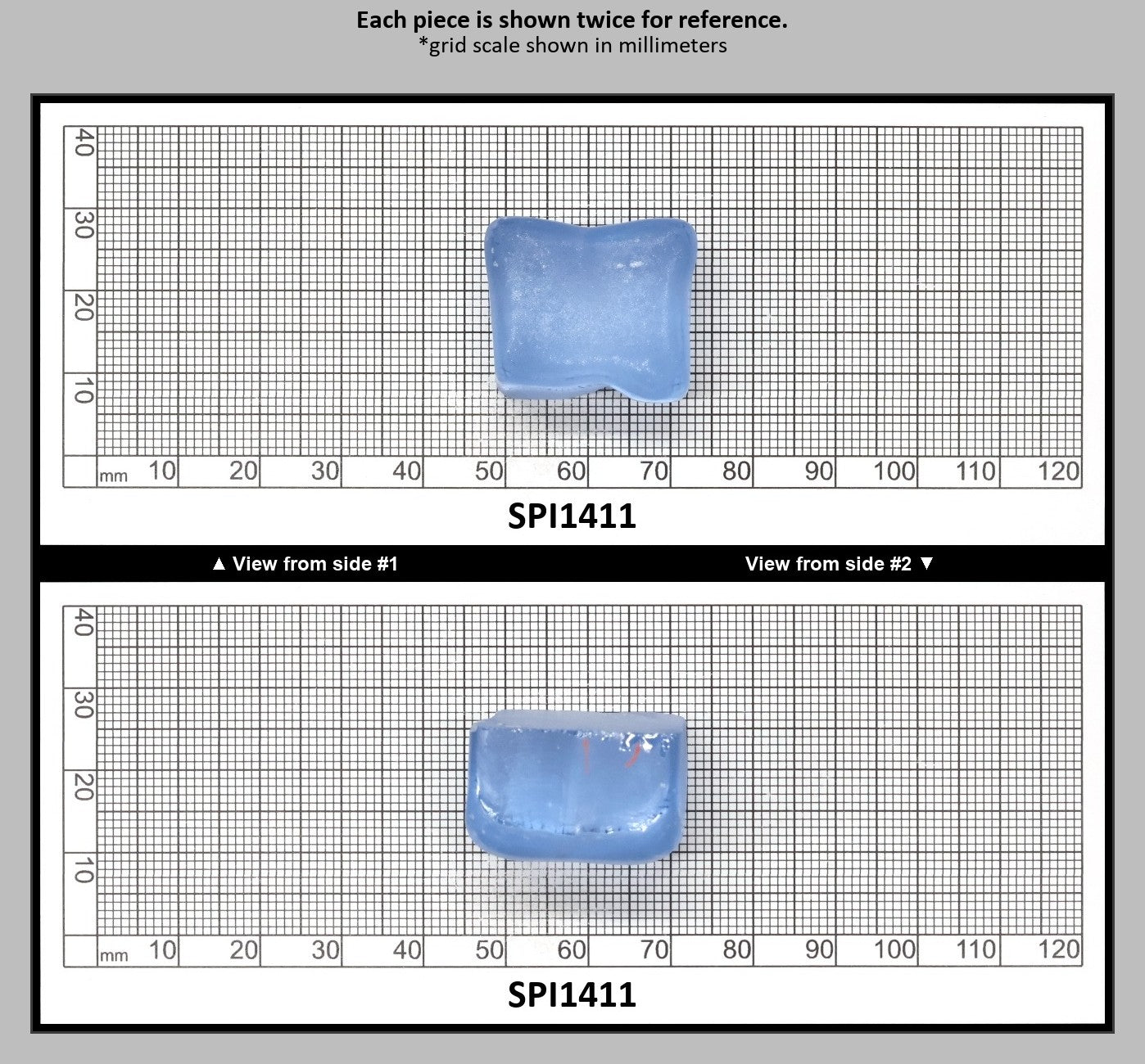 Aquamarine Blue #105 Lab Created Spinel Faceting Rough for Gem Cutting - Various Sizes : SPI1411