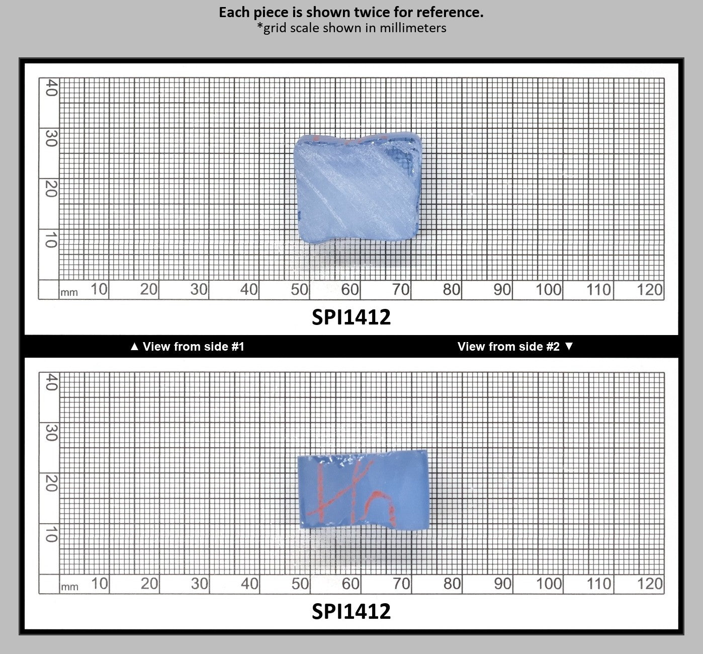 Aquamarine Blue #105 Lab Created Spinel Faceting Rough for Gem Cutting - Various Sizes : SPI1412