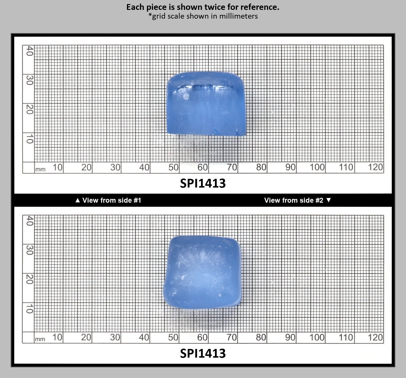Aquamarine Blue #105 Lab Created Spinel Faceting Rough for Gem Cutting - Various Sizes : SPI1413