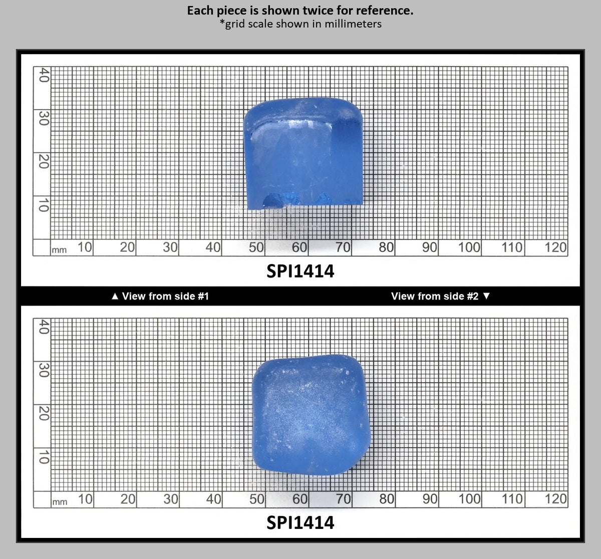 Aquamarine Blue #105 Lab Created Spinel Faceting Rough for Gem Cutting - Various Sizes : SPI1414