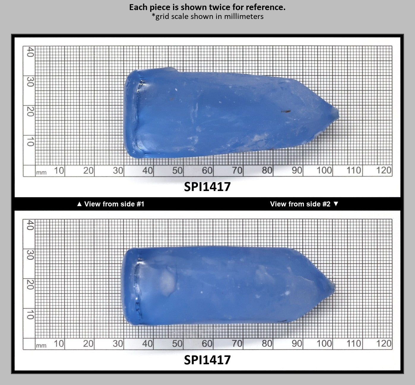 Aquamarine Blue #105 Lab Created Spinel Faceting Rough for Gem Cutting - Various Sizes : SPI1417