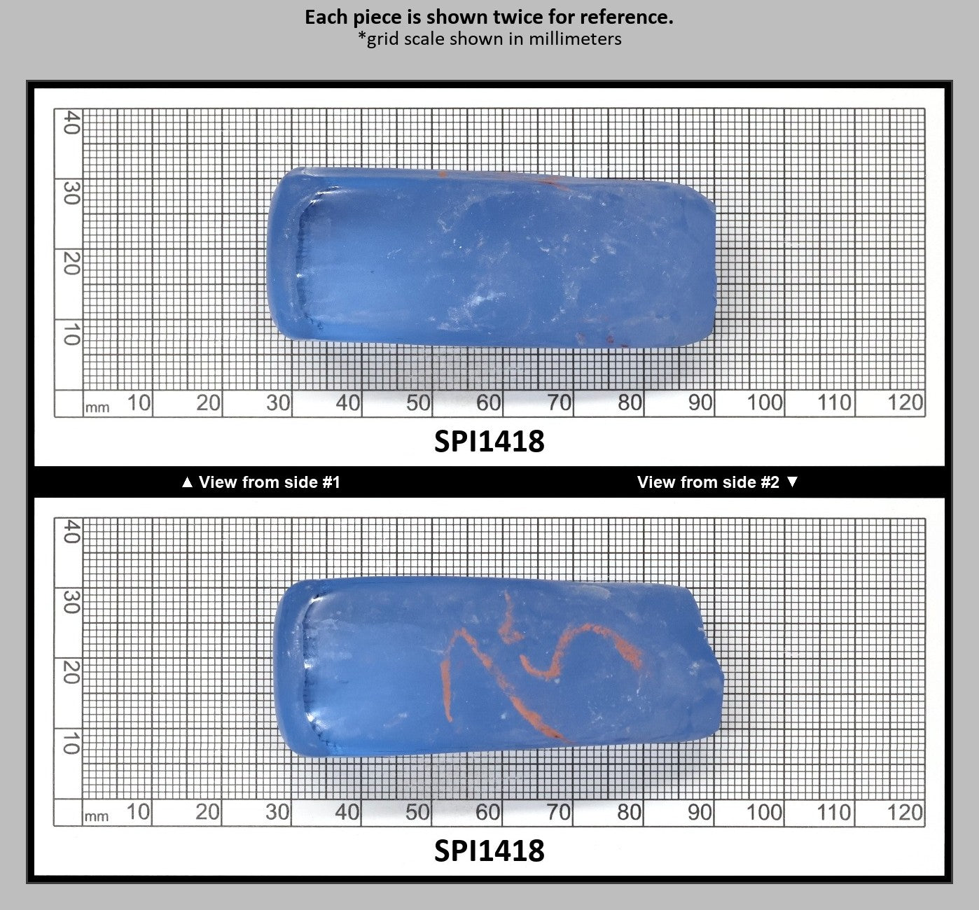 Aquamarine Blue #105 Lab Created Spinel Faceting Rough for Gem Cutting - Various Sizes : SPI1418