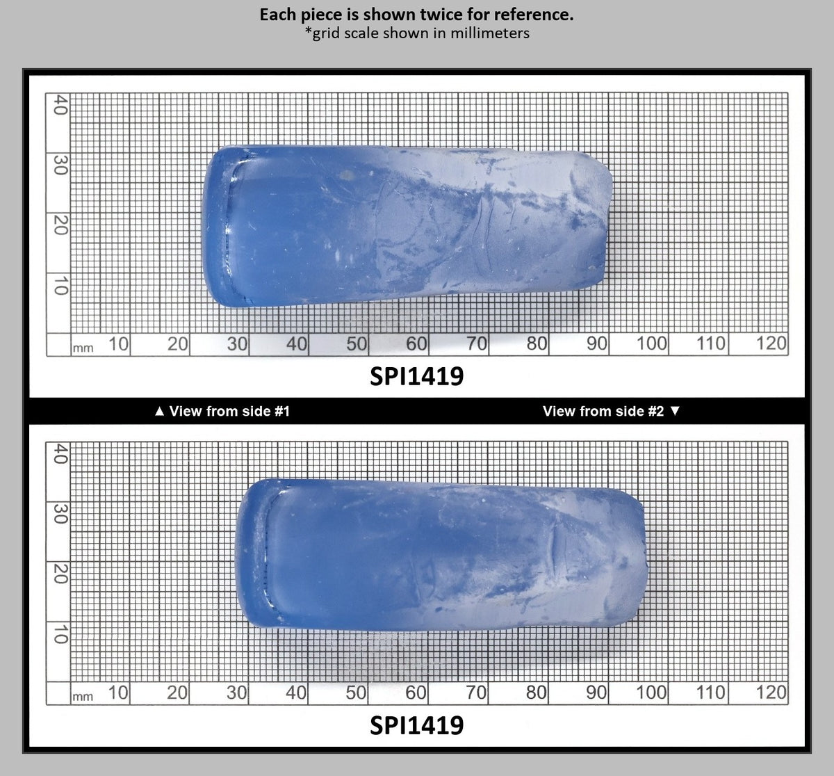 Aquamarine Blue #105 Lab Created Spinel Faceting Rough for Gem Cutting - Various Sizes : SPI1419